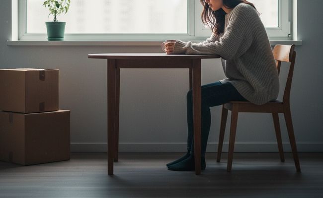 Одинокая девушка